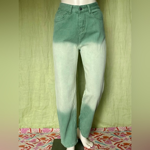💚NWT Green Ombre Jeans 💚 - Picture 9 of 10